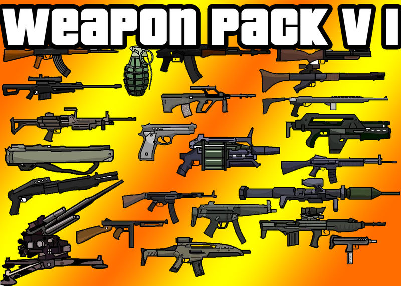 GTA San Andreas GTA 5 Weapons Pack Mod